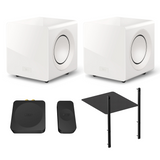 KEF KC92 Force-Cancelling Subwoofer Bundle with Stacking & Wireless Kit