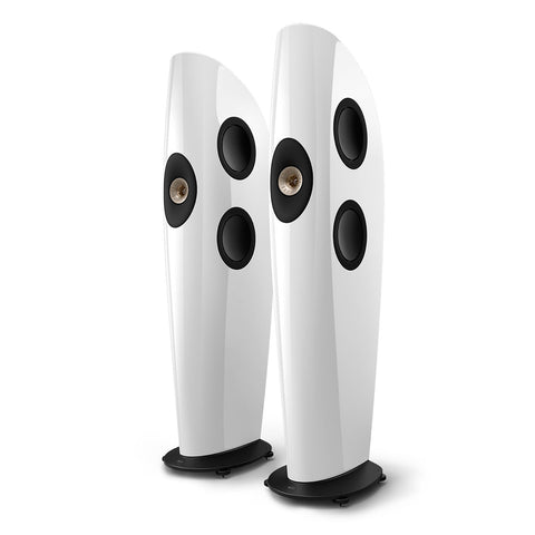 KEF Blade Two Meta Floorstanding Speaker - Pair (Arctic White/Champagne)