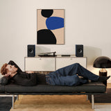 KEF Coda W Bluetooth Bookshelf Speakers - Pair (Midnight Blue)