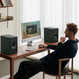 KEF Coda W Bluetooth Bookshelf Speakers - Pair (Moss Green)