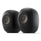 KEF LS LUXE Powered Wirelesss Hi-Fi Bookshelf Speakers - Pair (Eclipse Black)
