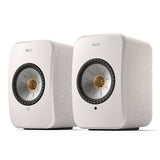 KEF LSX II Bookshelf Speakers - Pair (Cotton White)
