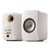 KEF LSX II Bookshelf Speakers - Pair (Cotton White)