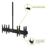 Kanto CM600B4B Back-to-Back Quad Screen TV Ceiling Mount for Four 40" to 45" TVs