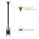 Kanto CM600BTB Back-to-Back Dual Screen TV Ceiling Mount for 40" to 80" TVs