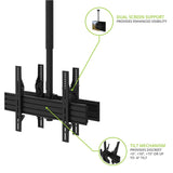 Kanto CM600BTB Back-to-Back Dual Screen TV Ceiling Mount for 40" to 80" TVs