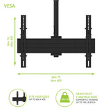 Kanto CM600BTB Back-to-Back Dual Screen TV Ceiling Mount for 40" to 80" TVs
