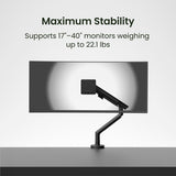 Kanto DM1 Single Monitor Desktop Mount for 17 - 40 inch Displays (Black)