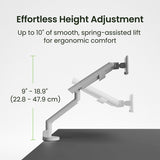 Kanto DM1 Single Monitor Desktop Mount for 17 - 40 inch Displays (White)