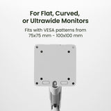 Kanto DM1 Single Monitor Desktop Mount for 17 - 40 inch Displays (White)