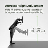 Kanto DM2 Dual Monitor Desktop Mount for 17 - 35 inch Displays (Black)