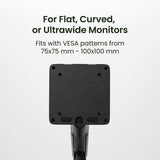 Kanto DM2 Dual Monitor Desktop Mount for 17 - 35 inch Displays (Black)