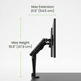 Kanto DM2 Dual Monitor Desktop Mount for 17 - 35 inch Displays (Black)
