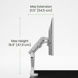 Kanto DM2 Dual Monitor Desktop Mount for 17 - 35 inch Displays (White)