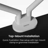 Kanto DM2 Dual Monitor Desktop Mount for 17 - 35 inch Displays (White)