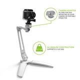 Kanto DS250 Universal Phone and Tablet Stand with Extended Arm (White)