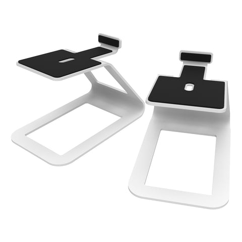 Kanto Elevated Desktop Speaker Stands for Midsize Speakers - Pair (White)