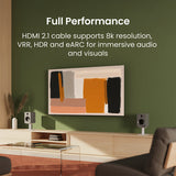 Kanto HT6-KIT Screen Cleaning Kit with Cleaning Spray, Microfiber Cloth, and HDMI 2.1 Cable