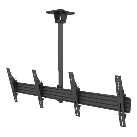 Kanto MBC211T Menu Board Ceiling Mount System with Tilting Arms for 40" - 60" TVs (2 Screens)