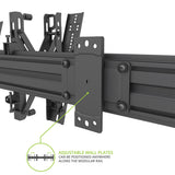Kanto MBW21PT Menu Board Wall Mount System with Tilting Arms for 40" - 60" TVs (2 Screens)