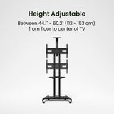 Kanto MTM70PL Height Adjustable Rolling TV Stand for 40" - 70" TVs