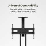 Kanto MTM70PL Height Adjustable Rolling TV Stand for 40" - 70" TVs