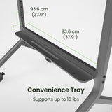 Kanto MTP90 Height Adjustable Rolling TV Stand for 55" - 90" TVs