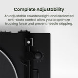 Kanto OBI3 Bluetooth 5.3 Turntable with Built-In Preamp (Matte Black)