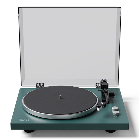 Kanto OBI3 Bluetooth 5.3 Turntable with Built-In Preamp (Matte Green)