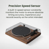 Kanto OBI3 Bluetooth 5.3 Turntable with Built-In Preamp (Matte Walnut)
