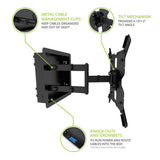 Kanto R400 Pro Series Recessed In Wall Full Motion TV Mount for 35"-65" TVs