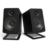 Kanto YUP6 Passive Bookshelf Speakers with S6 Speaker Stands - Pair (Black)