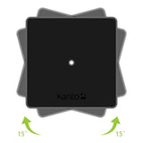 Kanto SP6HD 6" Universal Desktop Speaker Stands with Rotating Top Plates and Cable Management - Pair (Black)