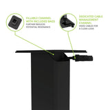 Kanto SX30 30" Fillable Speaker Stands with Isolation Feet - Pair (Black)