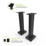 Kanto SX30 30" Fillable Speaker Stands with Isolation Feet - Pair (Black)