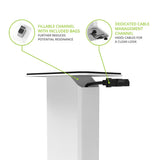 Kanto SX30 30" Fillable Speaker Stands with Isolation Feet - Pair (White)
