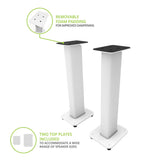 Kanto SX30 30" Fillable Speaker Stands with Isolation Feet - Pair (White)