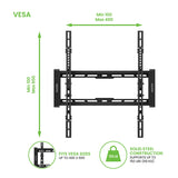 Kanto T300P Low Profile Vertical TV Mount for 40" - 90" TVs