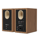 Kanto Tuk (2nd Gen) Powered Speakers Bundle with AudioQuest Jack Russell Subwoofer Cable - 4m (Walnut)