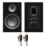 Kanto TUK Grand (2nd Gen) Powered Speakers Bundle with AudioQuest Jack Russell Subwoofer Cable - 4m (Black)