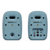 Kanto UKI Bluetooth Speakers Bundle with AudioQuest Jack Russell Subwoofer Cable - 4m (Blue)