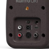 Kanto UKI Bluetooth Speakers Bundle with AudioQuest Jack Russell Subwoofer Cable - 4m (Pumice)