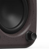 Kanto UKI Bluetooth Speakers Bundle with AudioQuest Jack Russell Subwoofer Cable - 4m (Pumice)