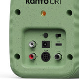 Kanto UKI Bluetooth Speakers Bundle with AudioQuest Jack Russell Subwoofer Cable - 4m (Sage)