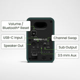 Kanto Yu2 (2nd Gen) 110 W Desktop Computer Speakers with Bluetooth 5.0 (Green)