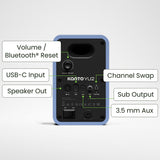 Kanto Yu2 (2nd Gen) 110 W Desktop Computer Speakers with Bluetooth 5.0 (Ice Blue)