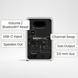 Kanto Yu2 (2nd Gen) 110 W Desktop Computer Speakers with Bluetooth 5.0 (White)