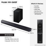 Samsung HW-Q600F 3.1.2 Channel Soundbar and Wireless Subwoofer