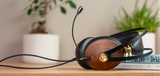 Meze Audio 99 Classics Walnut Gold Headset with Boom Mic