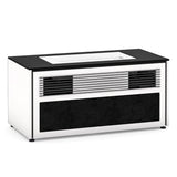 Salamander Designs Chameleon Collection Miami 229S Dual Speaker Grill Projector Integrated Cabinet for LG HU85LA Projector (Gloss Warm White)